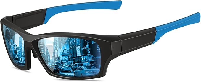 Polarized Sports Sunglasses for Men Women,Driving Fishing Cycling Mountain Bike Sunglasses UV400 Protection