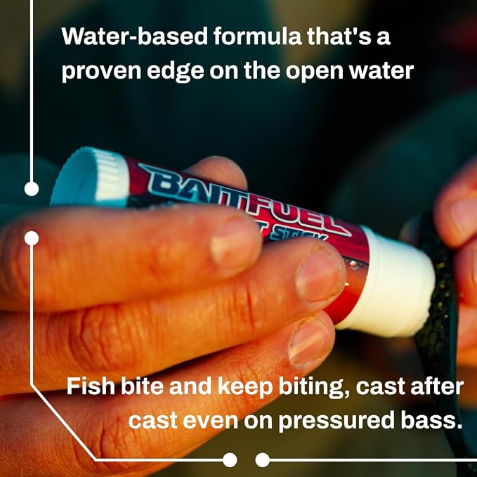 BAITFUEL X55 Freshwater Formula Hardbait Stick for Fishing: The Supercharged Fish Scent Technology with Powerful Attractants and Taste Enhancers That Fish Bite | Single