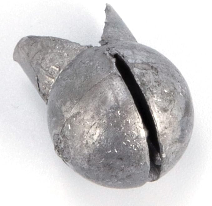 Dr.Fish 100 Pack Removable Split Shot Weights Lead Fishing Sinkers Fly Fishing Line Sinkers Reuseable Clip On Weights Freshwater Saltwater