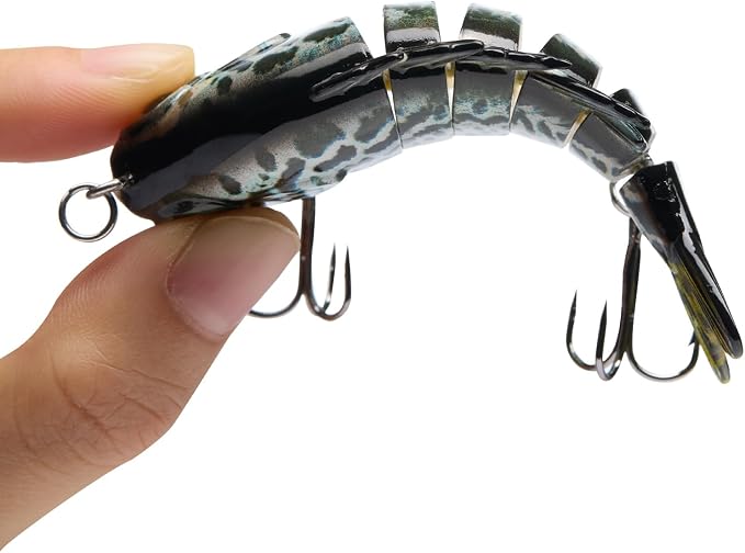 BASSDASH SwimPanfish Multi Jointed Panfish Bluegill Swimbaits Hard Topwater Bass Lures Fishing Lure Crank Saltwater 3.5in/0.85oz