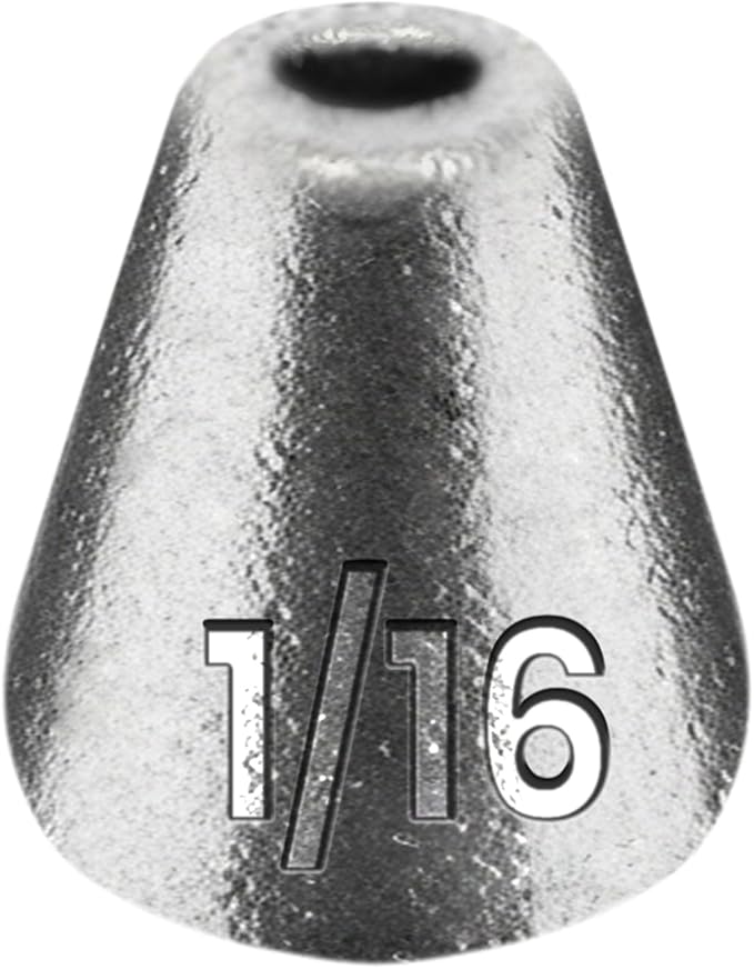 Reaction Tackle Lead Worm Weights - Bullet Shaped Sinkers with Size Stamped - Bass Fishing Tackle Fishing Weights (25-Pack)