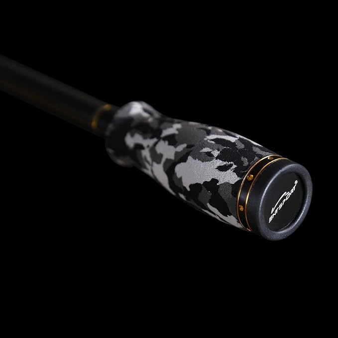 E Series - Camo Legend 2-Piece 7-Feet Casting Rod 24 Ton Carbon Fiber Baitcasting with 2 Tips - Medium and Medium Heavy Portable Bass Fishing Rod Baitcaster