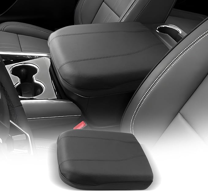 CDEFG for 2025 2026 Chevrolet Tahoe Center Console Cover Armrest Box Cover for Tahoe (LS, LT, RST, Z71, Premier, High Country) Accessories Console Arm Rest Protector