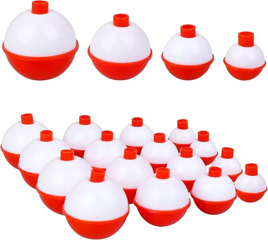 15pcs/16pcs Fishing Float Bobbers Set - ABS & Foam Material, Weighted Design, Multiple Sizes & Vibrant Colors, High-Visibility Tackle Accessories for Freshwater & Saltwater Angling