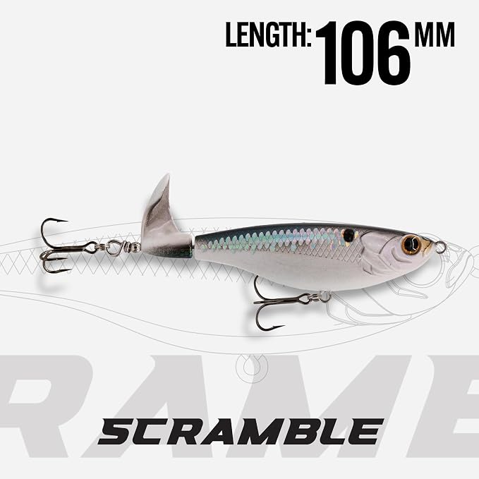 6th Sense – The Scramble Bass Fishing Topwater Fishing Lure with Rotating Tail