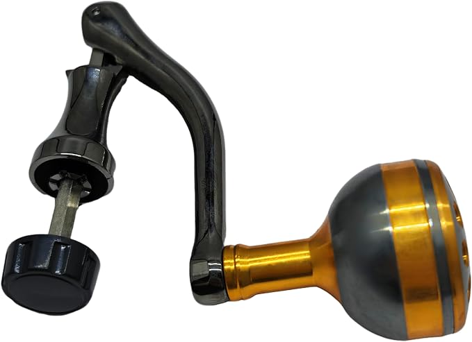 Fishing Reel Crank Handle Grip Knob Ergonomic Spinning Wheel Handle Non-Slip Rotary Control Arm with Tension Ball Tackle Replacement Part