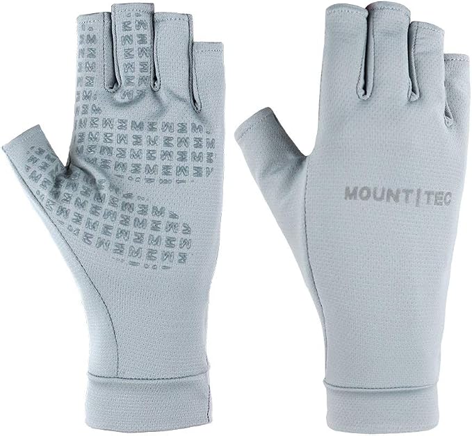 Unisex UV Protective Fingerless Gloves UPF 50+ Summer Sun Glove for Outdoor Fishing Cycling Hiking Driving Kayaking