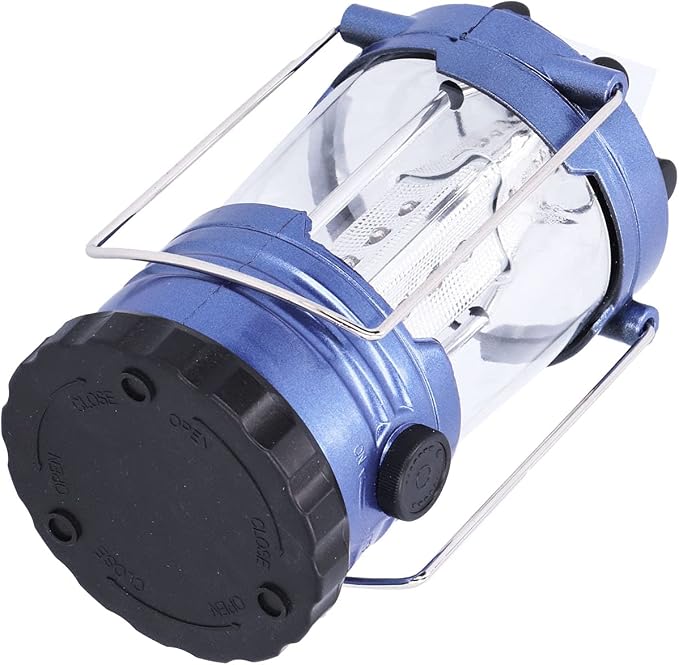 Generic Portable Camping Lantern, Super Bright 12 LED with Adjustable Rotating Switch and Reflective Lenses, with Handle Grip for Outdoor Activities Hiking Fishing