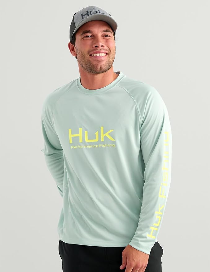 HUK Mens Pursuit Vented Long Sleeve, 30 UPF Fishing Shirt