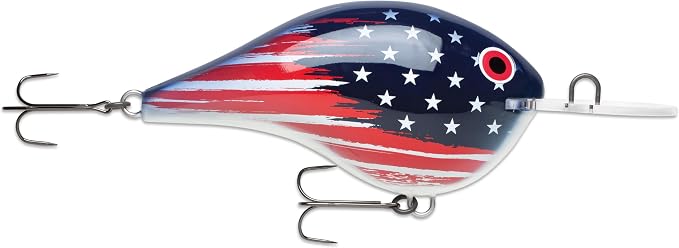 Rapala Giant DT US Flag Collectible Display Lure, Decor for Man Caves, Cabins, Tackle Shops and Fishing Gifts