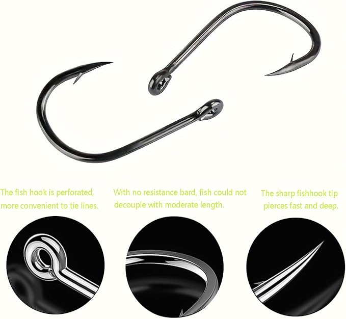 1000pcs 600pcs 300pcs Small Fish Hooks for Freshwater, 10 Specifications of Trout Fishing Hook Set