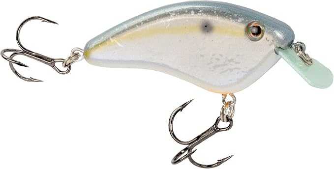 Strike King Hardliner Fishing Lure, Flat Sided Crankbait, Circuit Board Lip, Extra Tight Wobble, Size 4 Treble Hooks