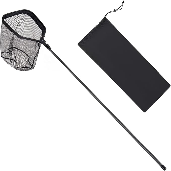 VEVOR Fishing Net, Landing Nets with Telescopic Handle Lightweight and Stronger Fish Gear, Durable and Fish-Friendly, for Kayak, Boat, Bank, Pond