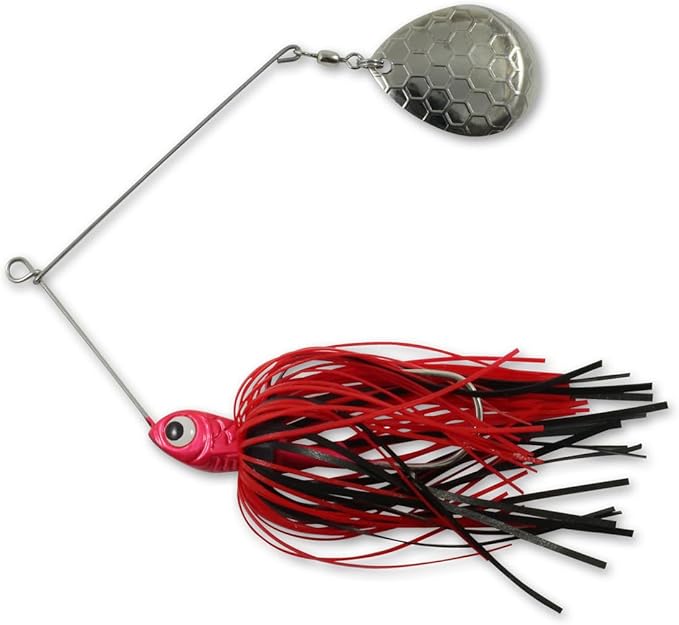 Northland Fishing Tackle Reed Runner Single Spin - Premium Spinner Baits for Freshwater - Assorted Lures for Bass, Pike, and Musky in 15 Colors & 3 Sizes