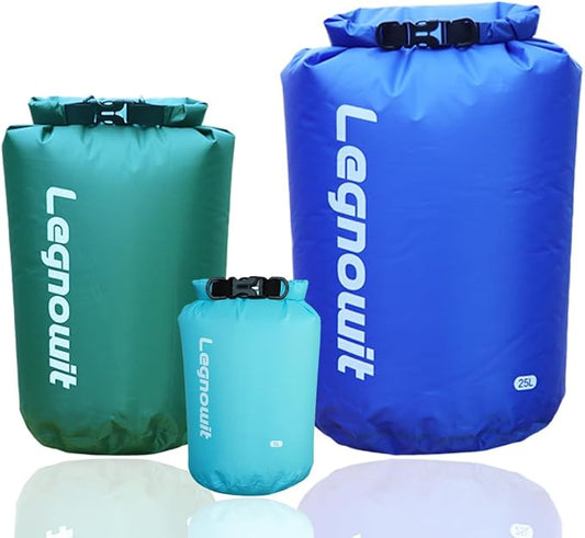 Dry Bag, 3 Pack/5 Pack Waterproof Lightweight Small & Large Dry Sacks for Outdoor Camping, Backpacking, Kayaking, Boating, Travel and More