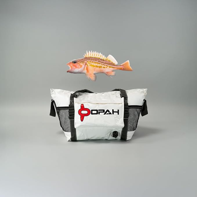 Opah Gear Fathom 3 Insulated Fish Kill Cooler Bag for Rockfish, 32' L x 12' W x 18' H, Heavy Duty, Marine-Grade Vinyl, UV Resistant, Camping & Fishing