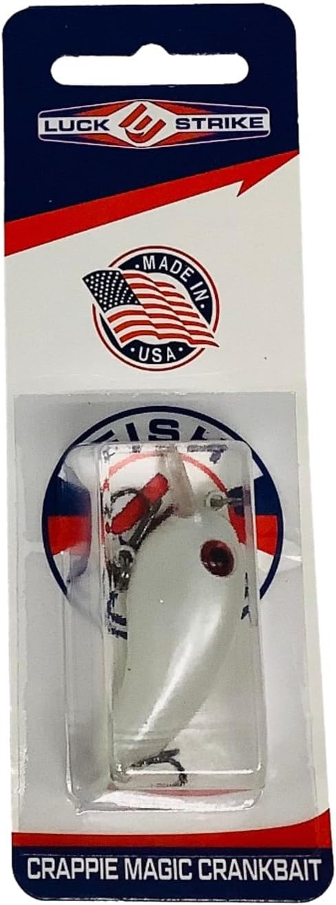 Luck E Strike Crappie Magic Crankbait (2 Inch Crappie Lure) Made in The USA