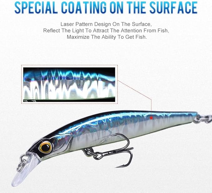 KINGDOM 3PCS Topwater Fishing Lures for Bass Whopper Popper Fishing Lure for Bass Catfish Pike Perch Floating Pencil Bait with Propeller Tail Freshwater/Saltwater