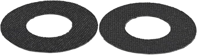 2 Pieces Carbon Fiber Drag Washers For Baitcasting Drum Fishing Reel Brake Pads 31Mm 34Mm Sizes Black High Durability Repair Kit(34mm*16mm*0.5mm)