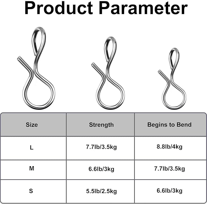 Skylety 300 Pieces Fly Fishing Snaps Stainless Steel Quick Change Fly Fishing Snaps No Knot Fast Clip Lure Connector for Flies Jigs Hooks Trout Lures Clip Swivels Terminal Tackle Mixed Sizes