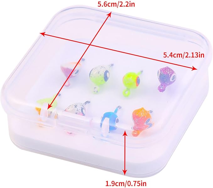 Ice Fishing Jigs Kit Essential Ice Fishing Lures for Beginners to Hook Big Fish and Reel in The Fun!