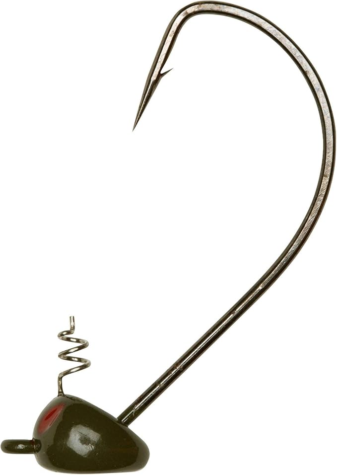 Yum Lures YUM Pumpkin Head Jig Fishing Lure with Extended Bait Holder and Horizontal Line Tie