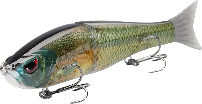 Bassdash SwimShad Glide Baits Jointed Swimbait Bass Pike Salmon Trout Muskie Fishing Lure,3-Pack