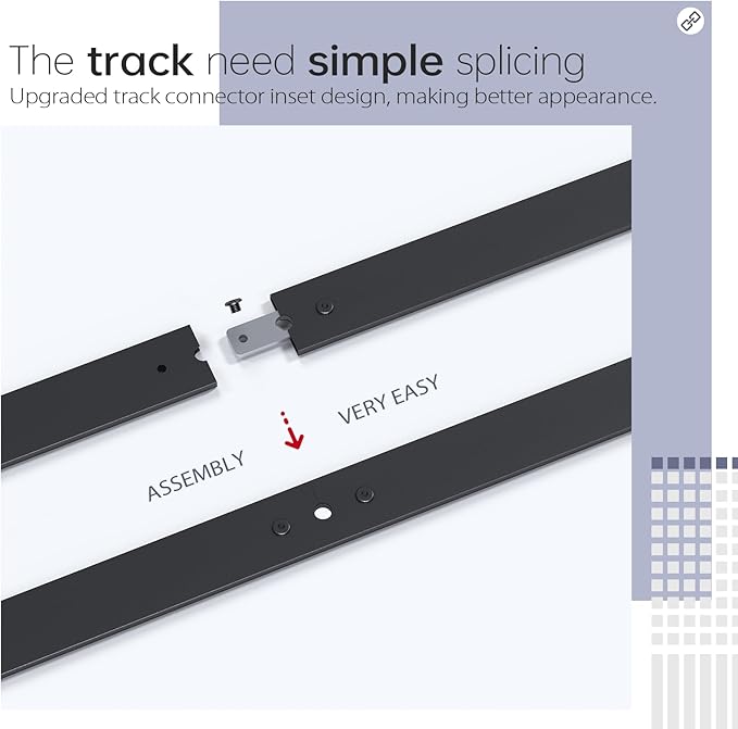52 inch Bifold Barn Door Hardware Track Kit for Two 24 inch Closet Doors,Top Mount Sliding System,Heavy Duty Roller,Smoothly and Quietly,Black(Bifold Door Not Included)