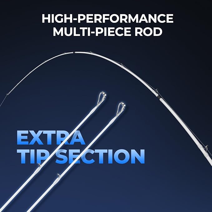KastKing Centron Lite Travel Fishing Rods, Portable 4/5 Piece Spinning & Casting Rods, Extra Twin-Tip, IM6 Graphite Blanks, Stainless Steel Guides W/Ceramic Rings, Split or Full Rear EVA Handle