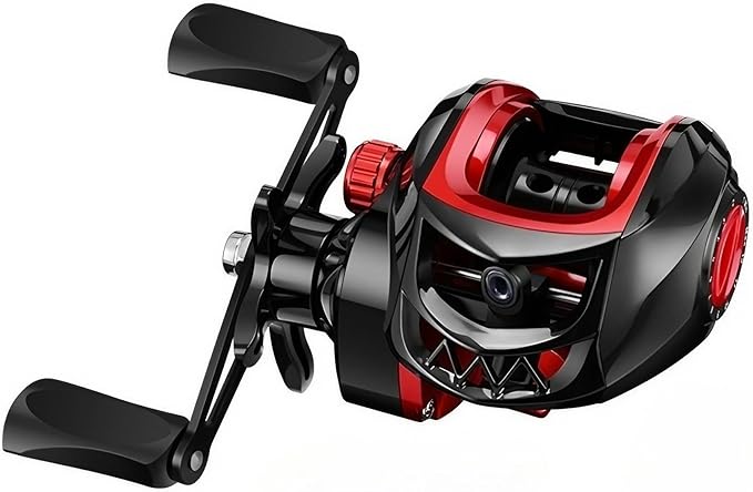 Metal + Nylon Baitcasting Reel - 7.2:1 High-Speed, Metal Spool, Dual Magnetic Brake, 8kg Drag, Long-Casting Anti-Backlash Lure Reel for Bass & Multi-Species Fishing