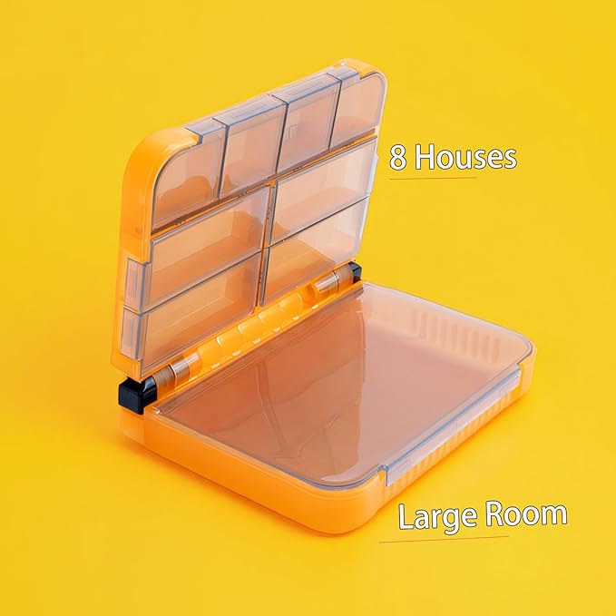 5 Pack Mini Plastic Tackle Boxes for Small Tackle Box Organizer, Ideal for Fishing Storage Containers, Kayak Fly Boxes Large