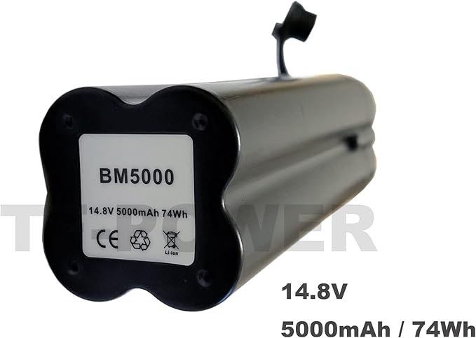 14.8V 5000mAh BM5000 Replace Electric Fishing Reel Battery for BM2300 BM2900, for Daiwa Tanacom 750 / 1000,Leobritz 500j ,For Shimano Beastmaster 9000, PLEMIO/ForceMaster 3000(with battery sheath)