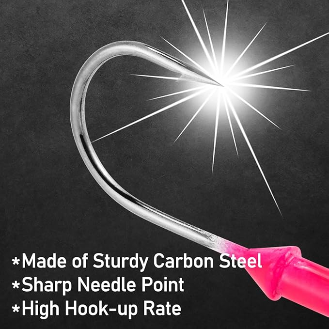 Dr.Fish 10 Pack Underspin Jigs Heads Freshwater Swimbait Ball Jig Bass Walleye Fishing Hooks Colorado Spinner Blade Flat Bottom Stand up