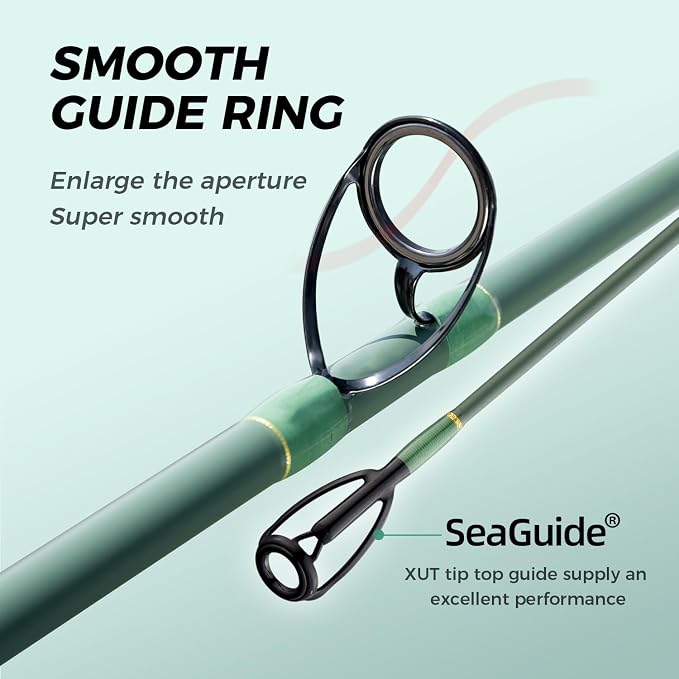 Carbon Fiber Surf Rod Saltwater Surf Spinning Fishing Rod with Seaguide Reel Seat