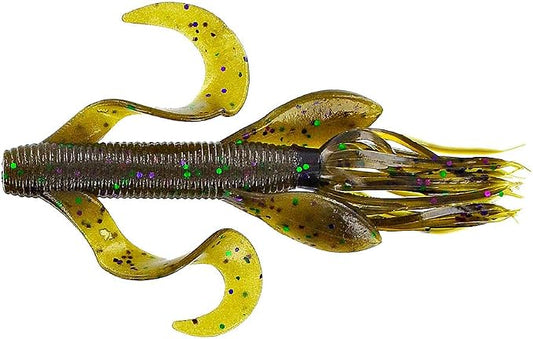 Yamamoto 4" Kreature Realistic Soft Plastic Fishing Lure Baits with Wings and Free-Flowing Skirt - 7 Pack