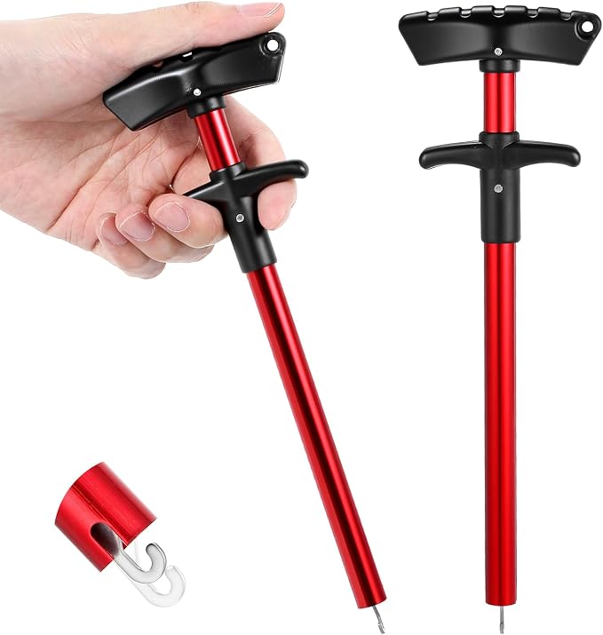 2 Pack Fish Hook Remover Tool, 10 Inch Hook Remover Tool Fishing(Red)