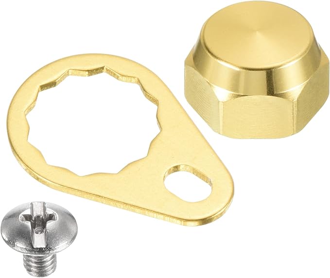 PATIKIL Fishing Reel Screw Nut Locking Plate Right Handle Locking Caps Screw Nut Replacement for DIY Fishing Accessories