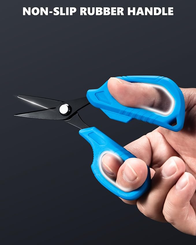 Fishing Tool Kit, Fishing Gear - Fishing Plier with Sheath, Fillet Knife, Fishing Scissors, Fish Lip Gripper, Tool Retractor, Keychain Bottle Opener, Fishing Gifts for Men
