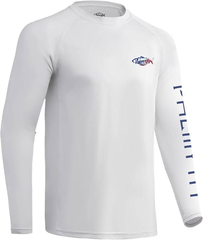 Palmyth Fishing Shirts for Men Long Sleeve UPF 50+ T Shirt Sun Protection Tee