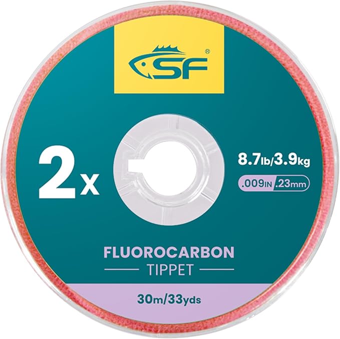 SF Clear Fluorocarbon Tippet Line Fly Fishing Tippets Leaders Trout 75M 100M 0X 1X 2X 3X 4X 5X 6X 7X