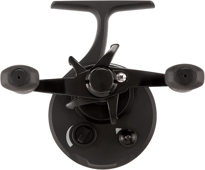 13 Fishing - Descent - Inline Ice Fishing Reel - 2.7:1 Gear Ratio - Right Hand Retrieve (Gen 2) - D2-2.7-RH, Black