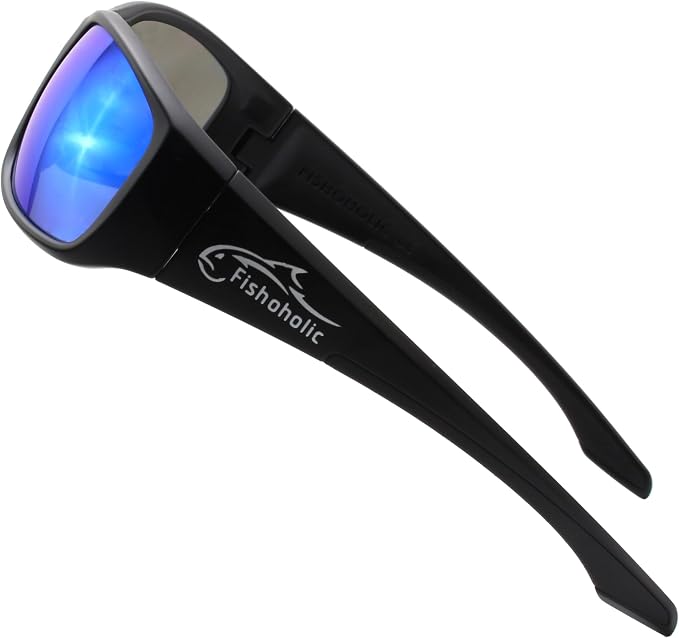 Fishoholic Polarized Bi-Focal Fishing Sunglasses with Reader Magnification (1.5x, 2.0x, 2.5x Options) and UV400 Protection