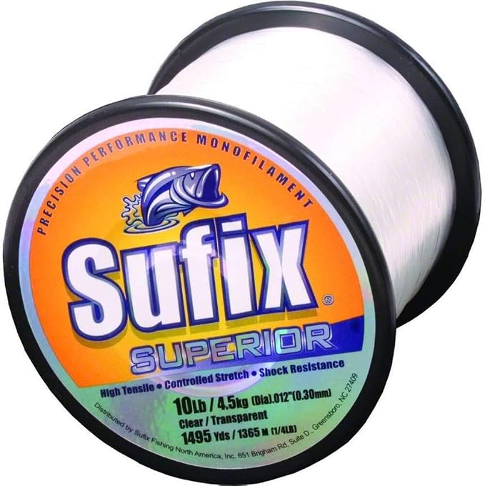 Sufix Superior Monofilament Fishing Line, 1/4 lb Spool