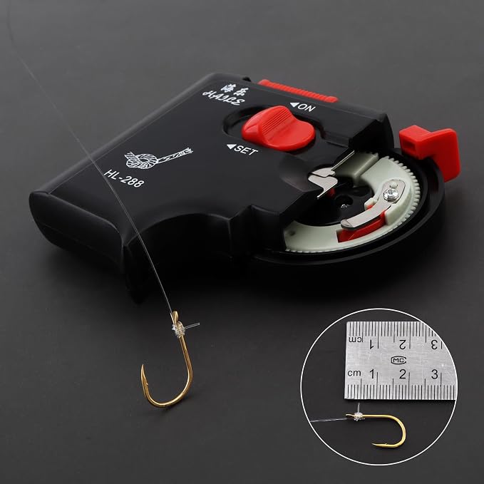 Automatic Fishing Hook Tier Machine, Electric Device Fast Tying Tyer, Fishing Hook Line Tyer Machine Tying Device, Bundle Tie Knot Tools