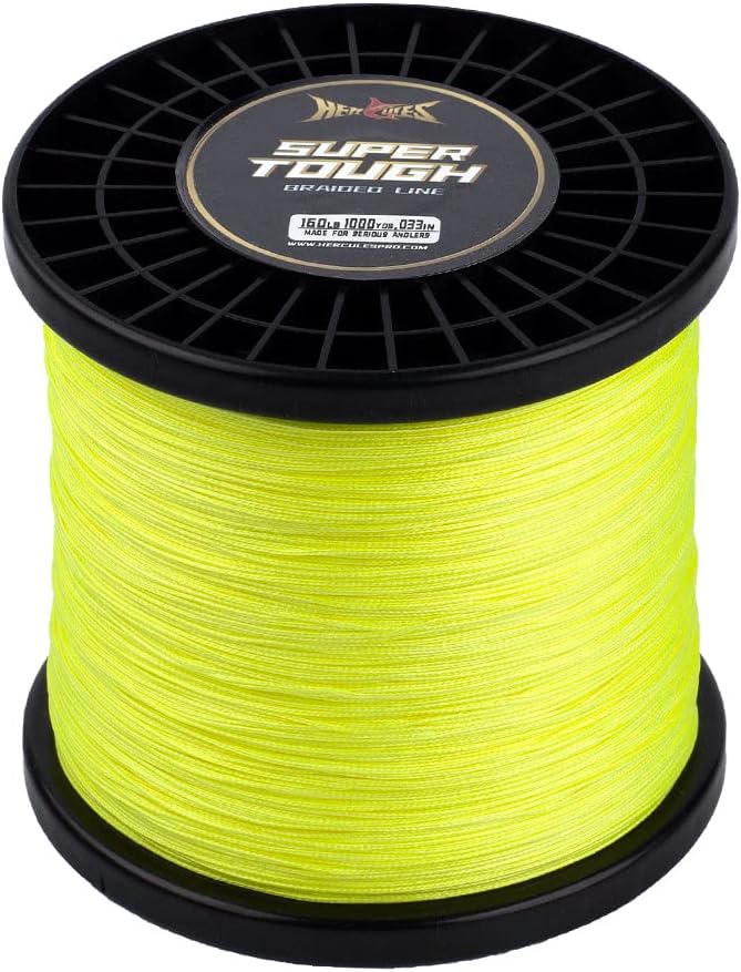 HERCULES Super Tough Braided Fishing Line 4 Strands / 8 Strands, 4lb - 160lb Braid Lines, 150/300/500/1000 Yards for Saltwater
