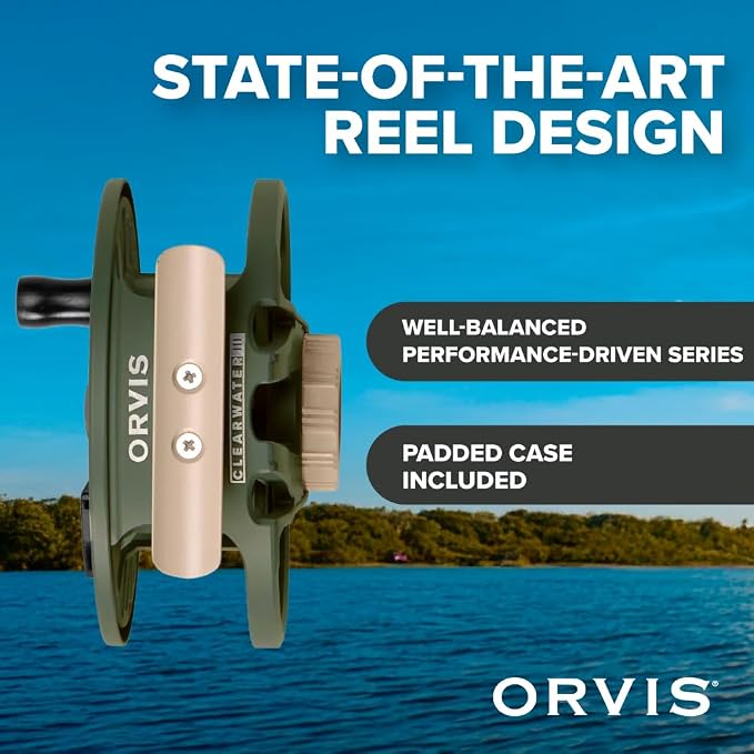 Orvis Clearwater Reel & Spools 3-Pack: Lightweight Fly Fishing Reels with Extra Spools, Durable Construction, Smooth Drag System