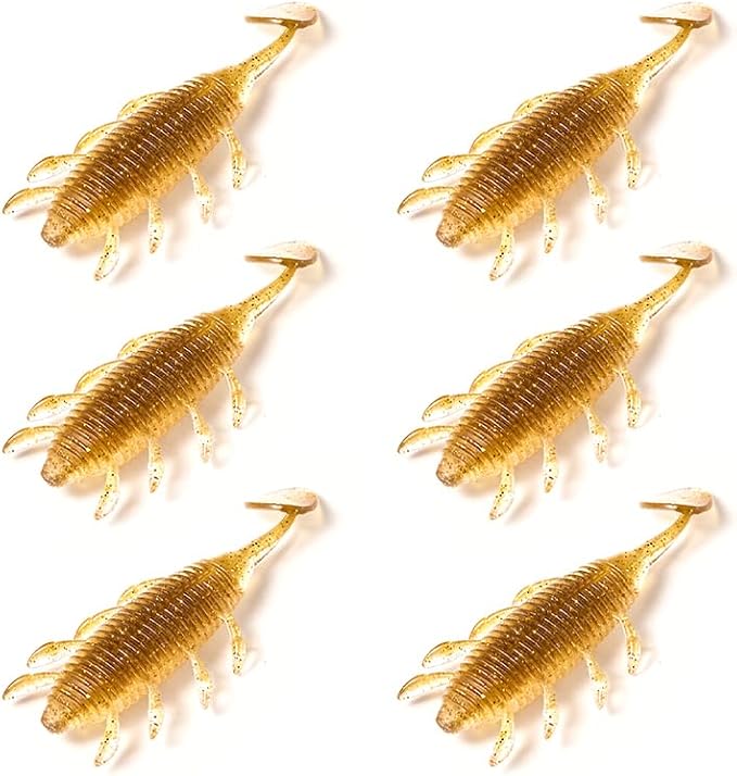 SOLOKING Soft Plastic Fishing Lures - Second Generation Evolved Bait with Natural Shrimp Oil, Salt Injection Technology, Super Elastic Imported PCV Material - Laser Reflector & Submarine Modeling