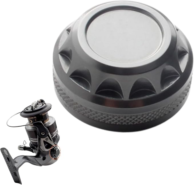Fishing Reel Handle Cap, 1 PCS, Aluminum Alloy | Universal Screw Accessories, Replacement Part for Spinning Reel, Upgrade for Anglers, Shore Casting & Travel Fishing