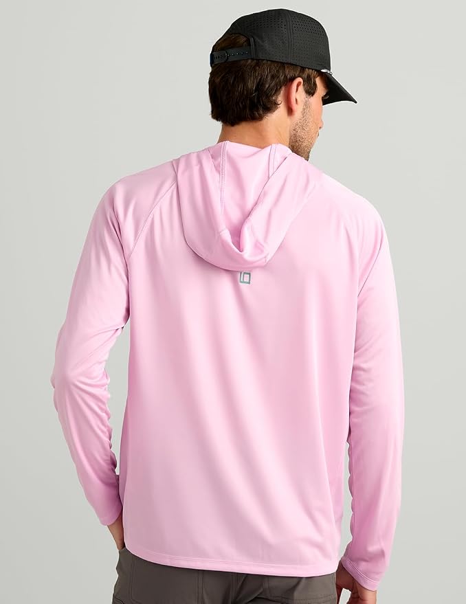 HUK Mens Pursuit Vented Long Sleeve Hoodie, Fishing Shirt with Hood