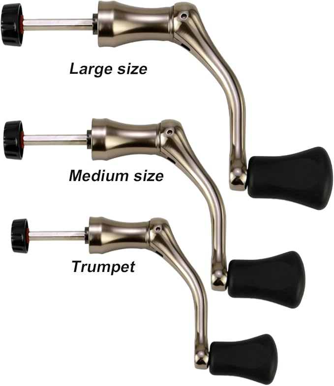 NEWHOOK Fishing Reel Handle Replacement – Metal Rotary Knob Grip for Spinning Reel, for 1000-3000 Type Foldable Design for Easy Storage